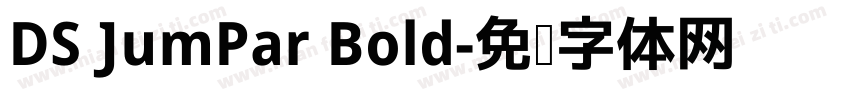DS JumPar Bold字体转换
